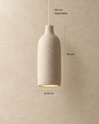 Knitted-texture pendant light, cylinder with measurements