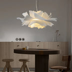 Layered petal flower pendant light