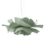 Layered petal flower pendant light