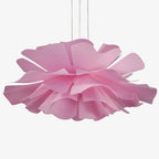 Layered petal flower pendant light