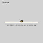 Linear flush ceiling light, with measurements