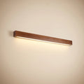 Linear wood LED wall light