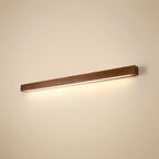 Linear wood LED wall light