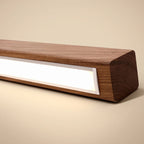 Linear wood LED wall light