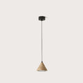 Marble cone LED pendant, on a long cable