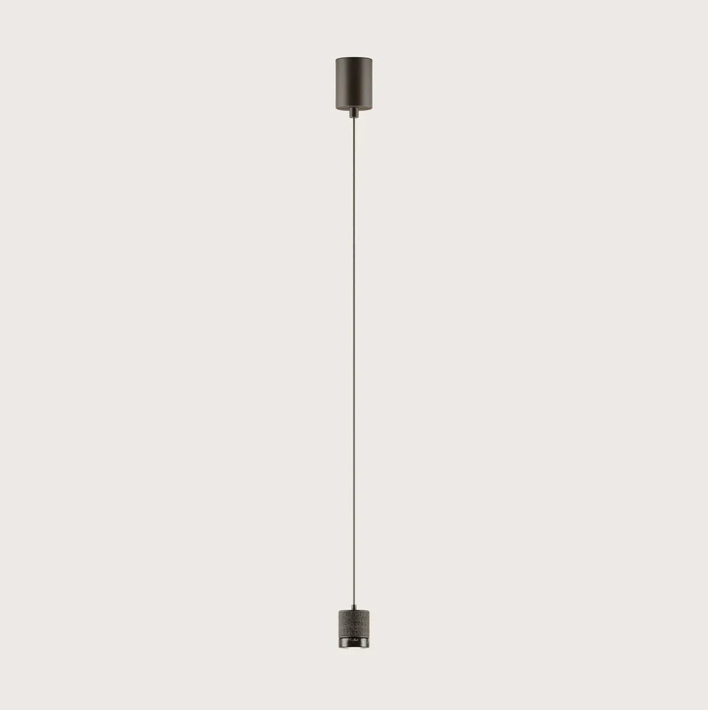 Marble spot LED pendant, on a long cable