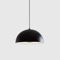Metal dome pendant, in black