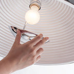 Metal dome pendant, changing the bulb behind the cover
