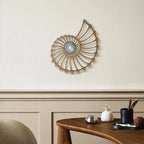 Nautilus shell wall light