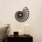 Nautilus shell wall light