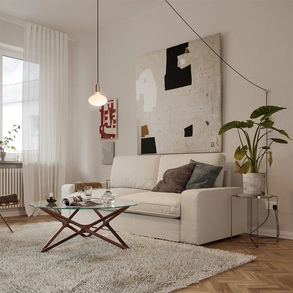 Soft Glow in the Living Room