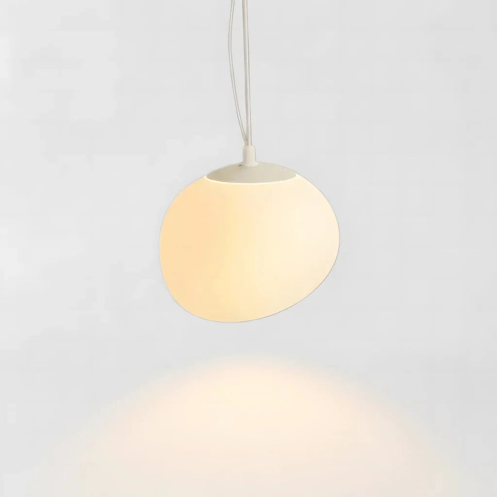 Pebble glass pendant light, Small, 15cm wide