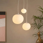 Pebble glass pendant light