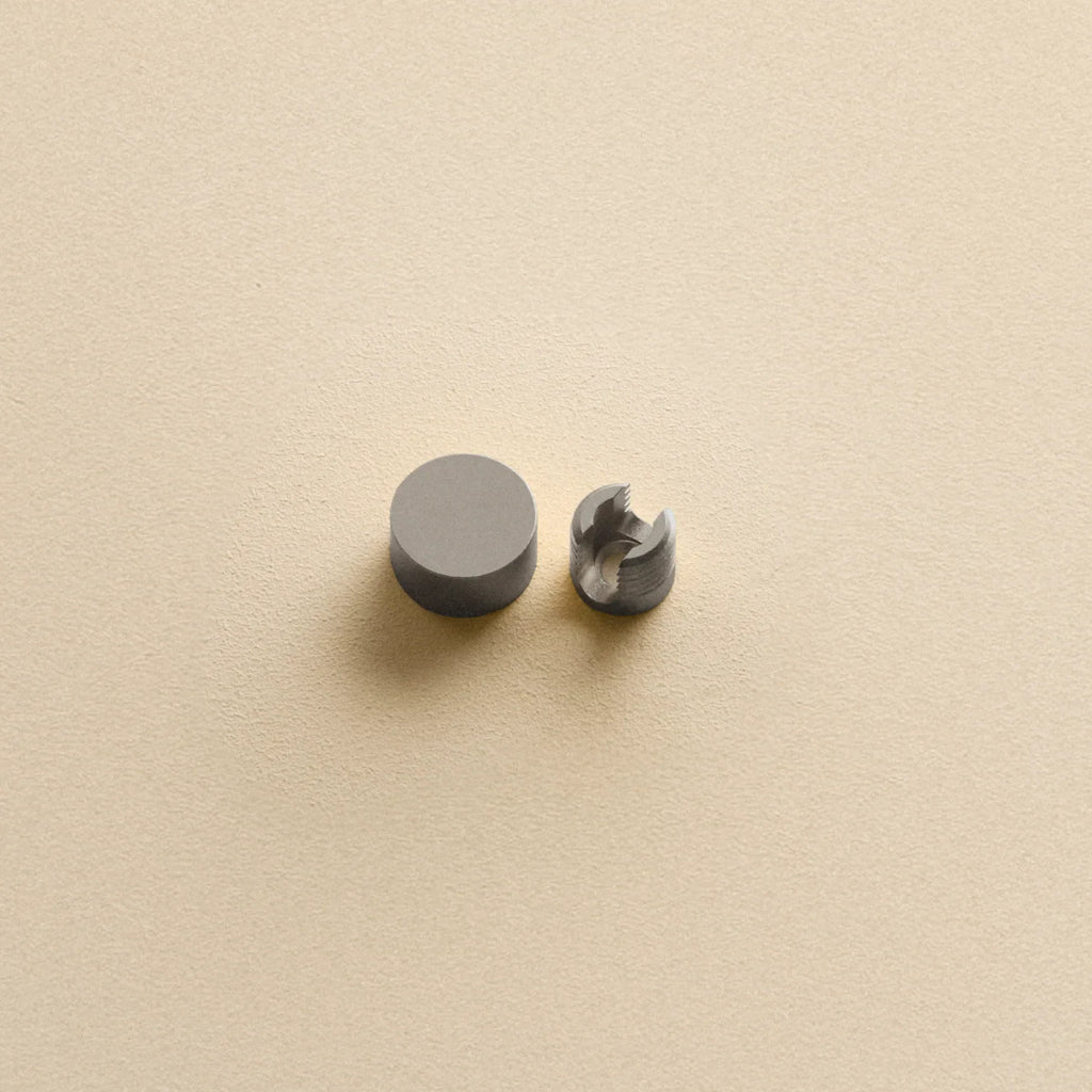 Plug-in pendant cable set with dimmer, graphite, close-up of the two nodes