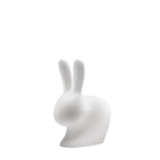 Cordless rabbit table lamp, translucent, side view, unlit