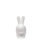 Cordless rabbit table lamp, translucent, rear view