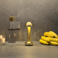 Small mushroom cordless table lamp, Gold