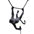 Black Resin Primate Swing Pendant, on a white background