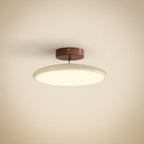 Round LED semi-flush ceiling light