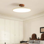 Round LED semi-flush ceiling light