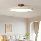 Round LED semi-flush ceiling light