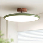 Round LED semi-flush ceiling light