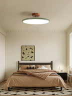 Round LED semi-flush ceiling light