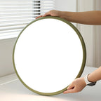Round LED semi-flush ceiling light