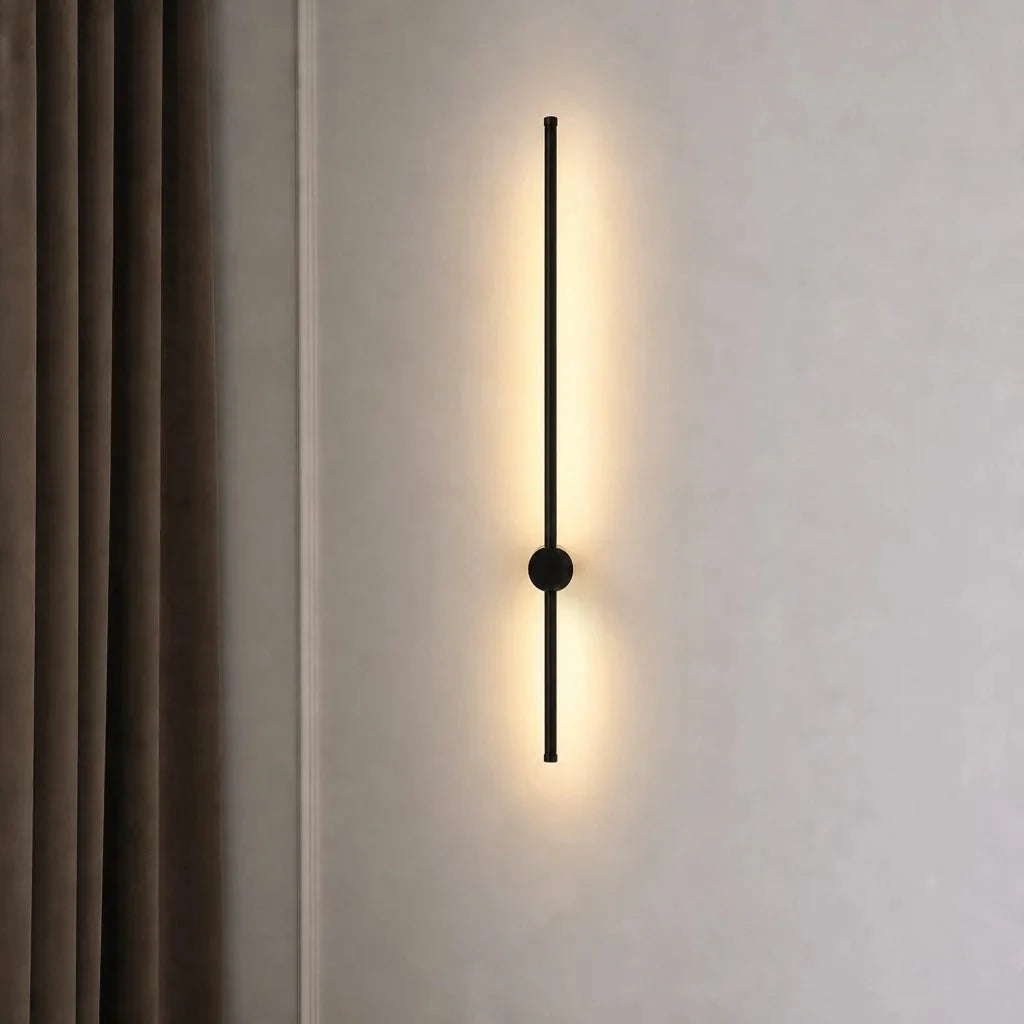 Slim rotating LED wall light
