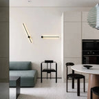 Slim rotating LED wall light