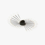 Starburst LED flush ceiling light, in black