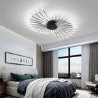 Starburst LED flush ceiling light, in a room