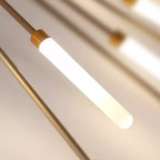 Starburst LED flush ceiling light, close-up of a rod