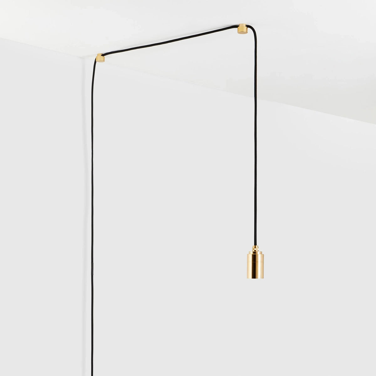 Squirrel cage filament plug-in pendant, without a bulb