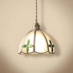 Stained glass pendant light