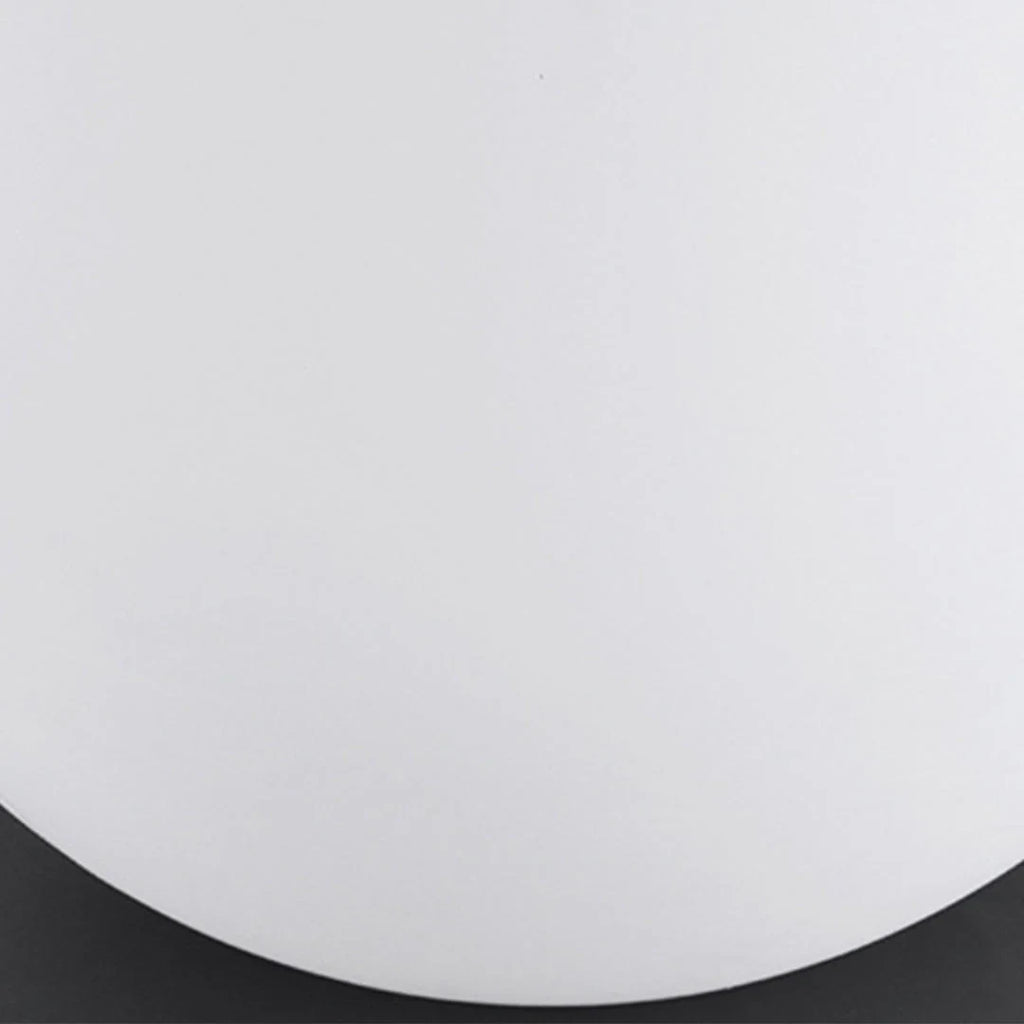 Outdoor pillar light, close-up of the globe shade