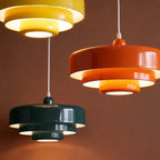 Three-tier disc pendant light