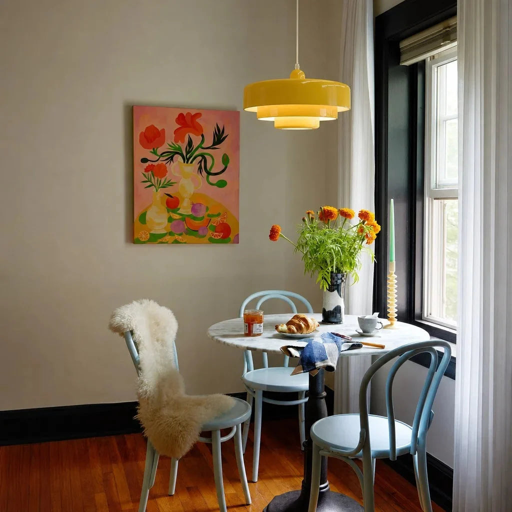 Three-tier disc pendant light