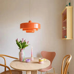 Three-tier disc pendant light