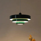 Three-tier disc pendant light