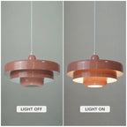 Three-tier disc pendant light