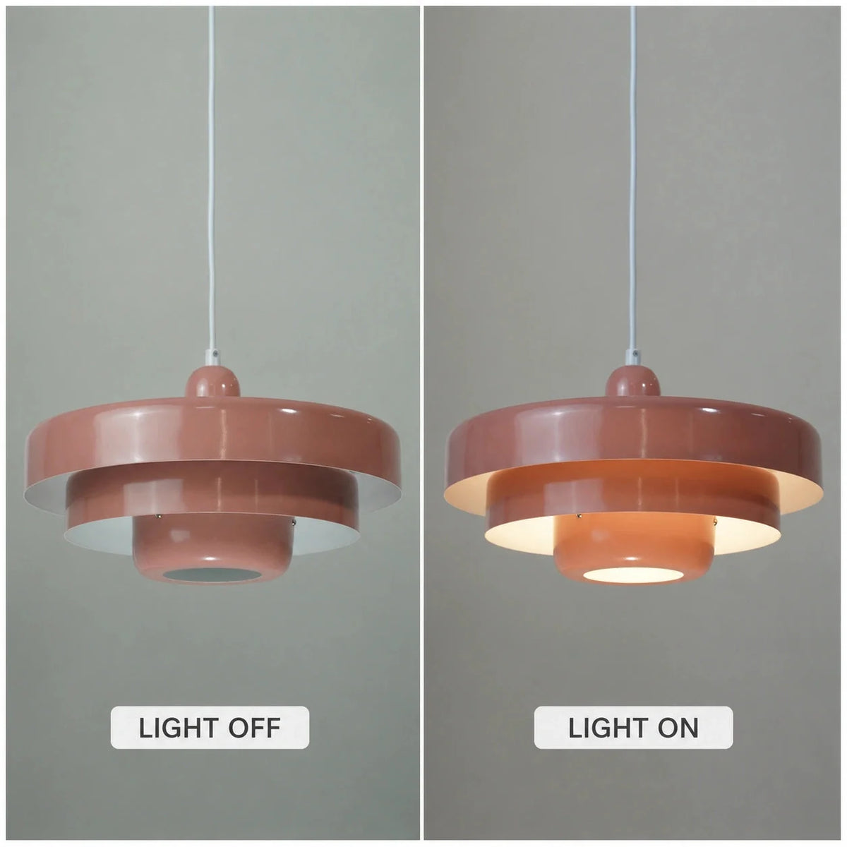Three-tier disc pendant light