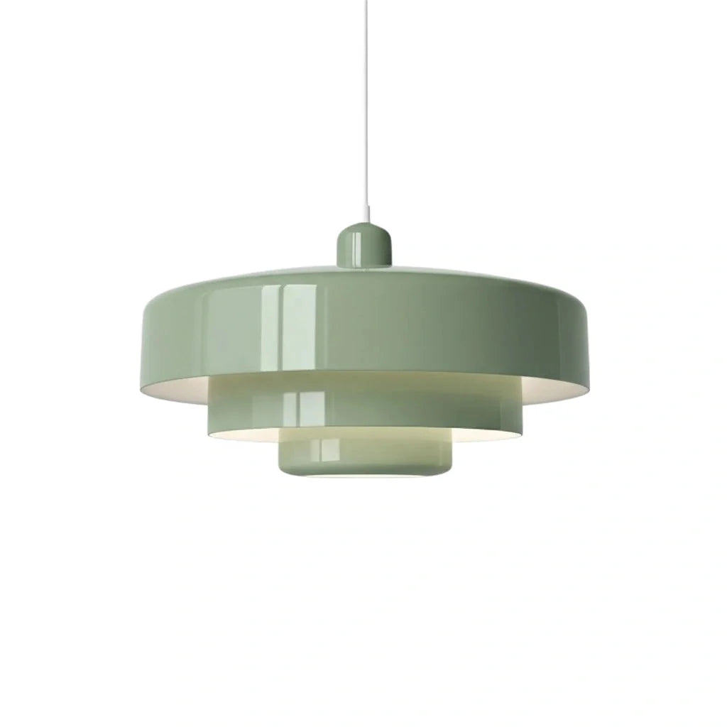 Three-tier disc pendant light