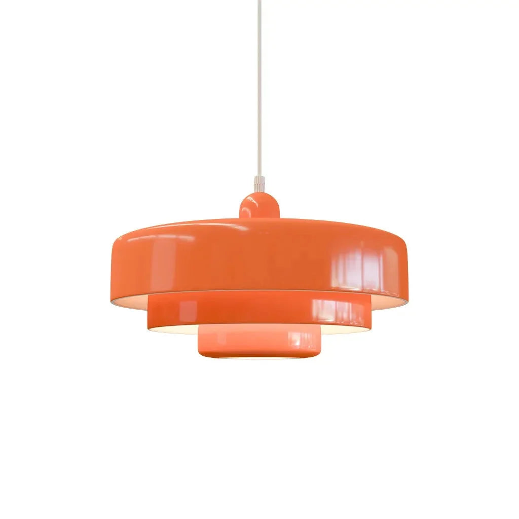 Three-tier disc pendant light