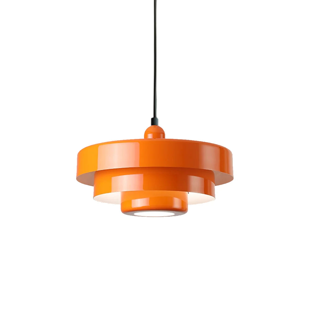 Three-tier disc pendant light
