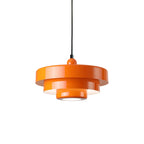 Three-tier disc pendant light