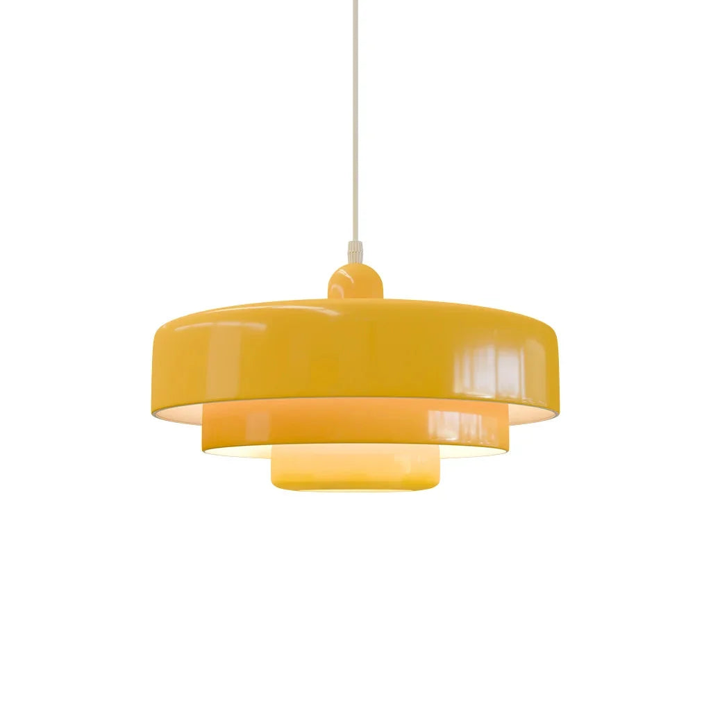 Three-tier disc pendant light