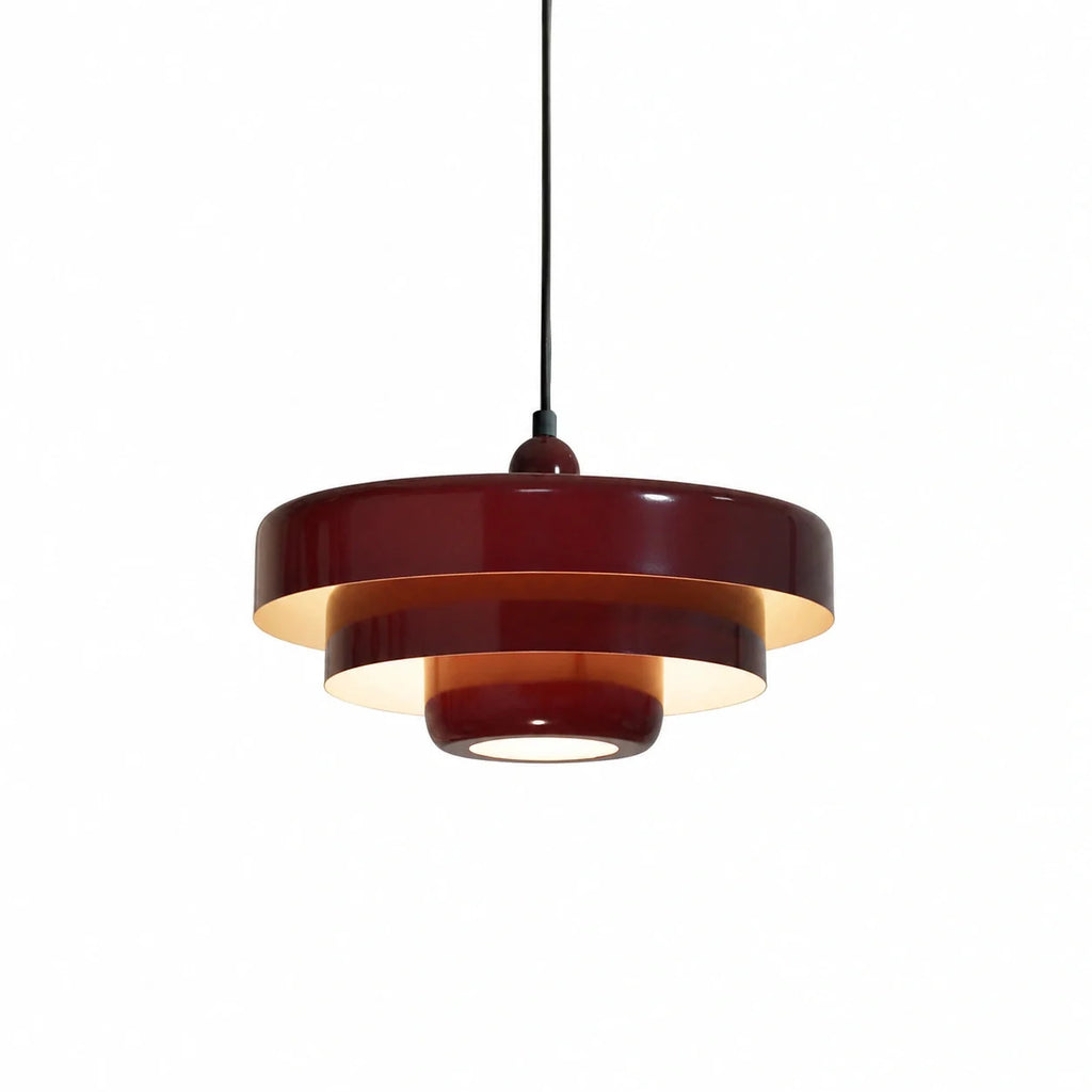 Three-tier disc pendant light