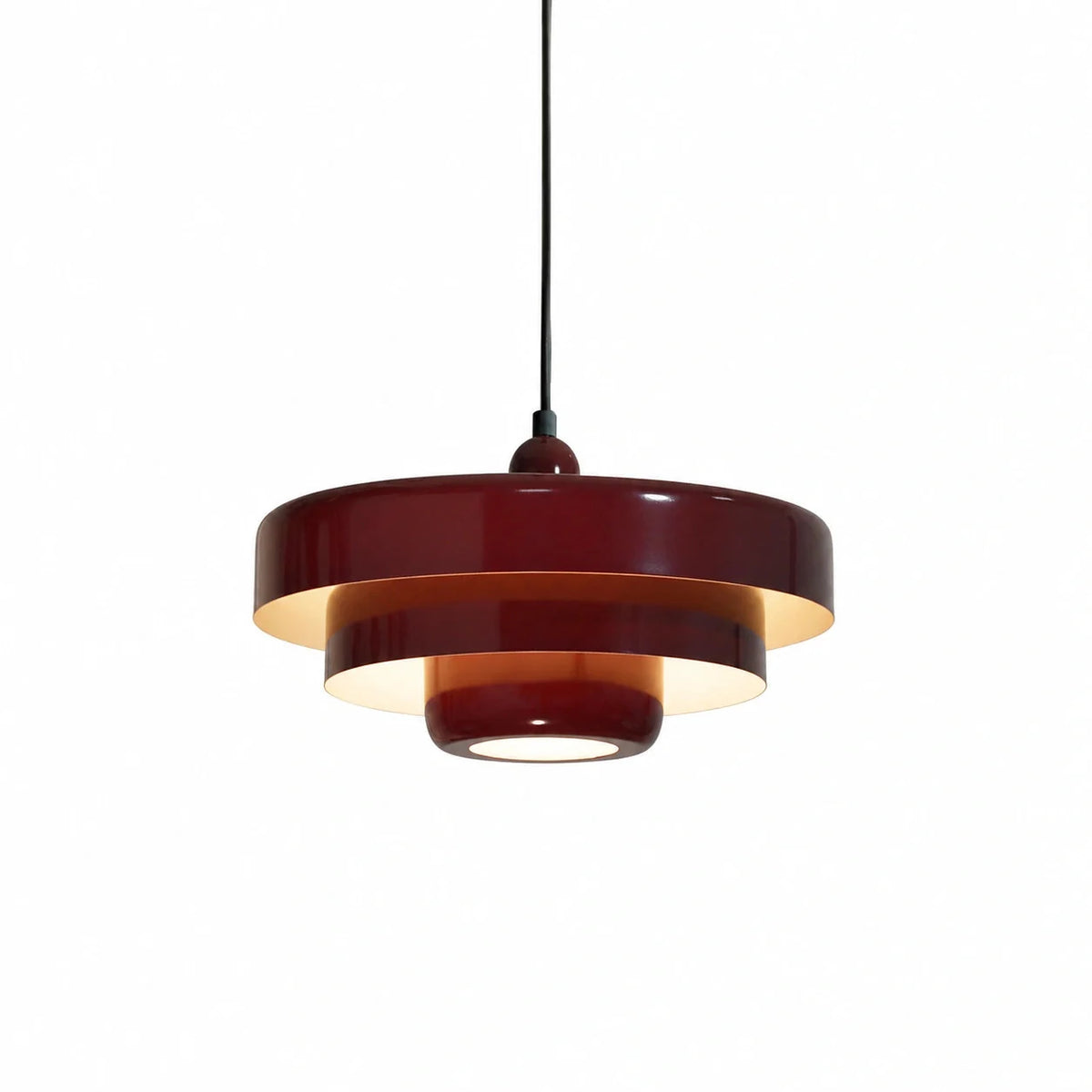 Three-tier disc pendant light