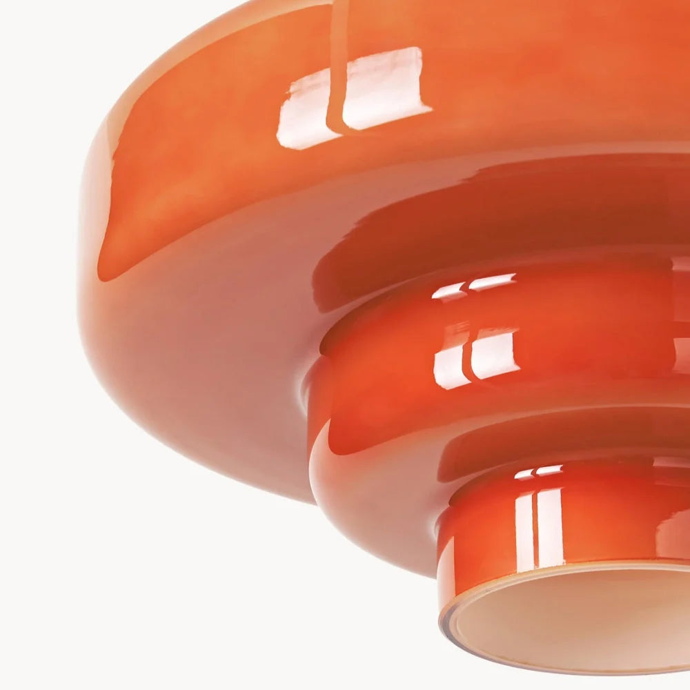 Tiered macaron glass pendant light